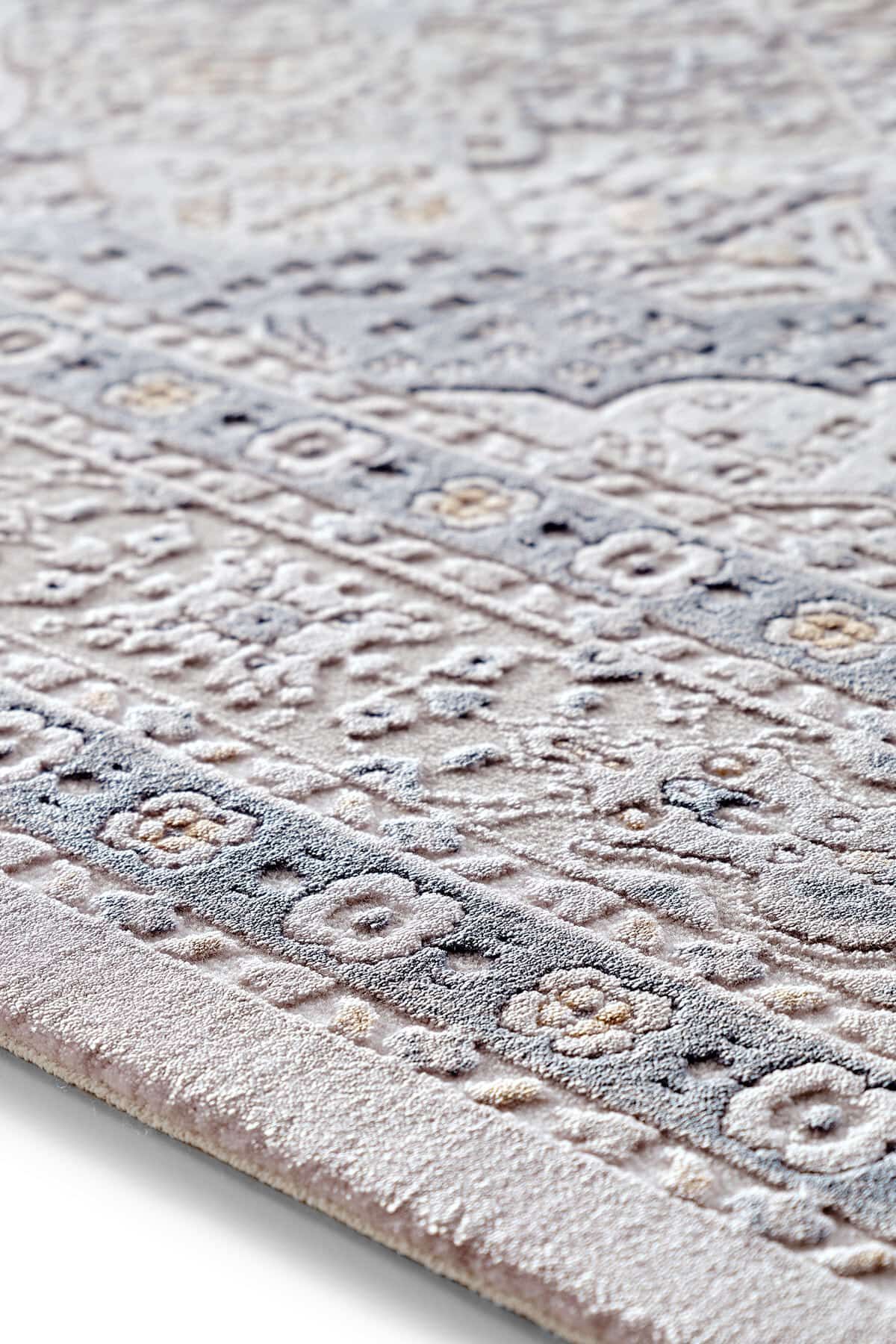 Galina 16636 Dikdörtgen Akrilik Makine Halısı 100X200 - Mavi