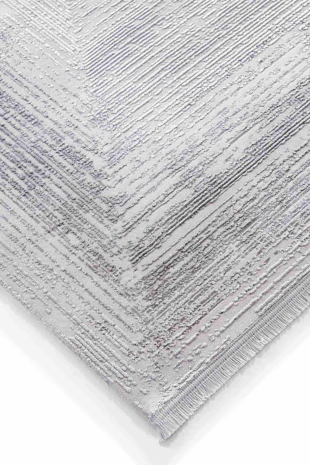 Carissa 16319 Dikdörtgen Akrilik Makine Halısı 80x150 - Gri