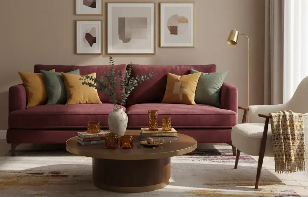 Bordo ile Uyumlu Renkler: Evinizde Şıklığı Yakalayın