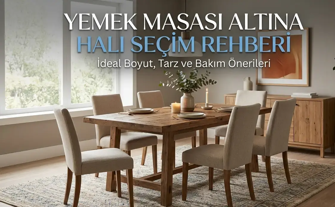 Yemek Masası Altına Halı Nasıl Seçilir?