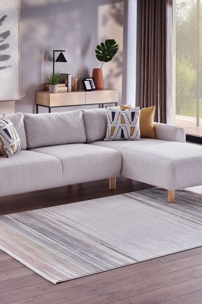 Ledax 17749 Dikdörtgen Polyester Makine Halısı Multi - 80x150