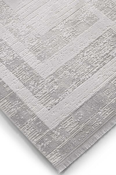 Galina 16650 Dikdörtgen Akrilik Makine Halısı 80X150 - Gri