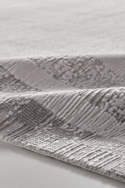 Galina 16650 Dikdörtgen Akrilik Makine Halısı 80X300 - Gri