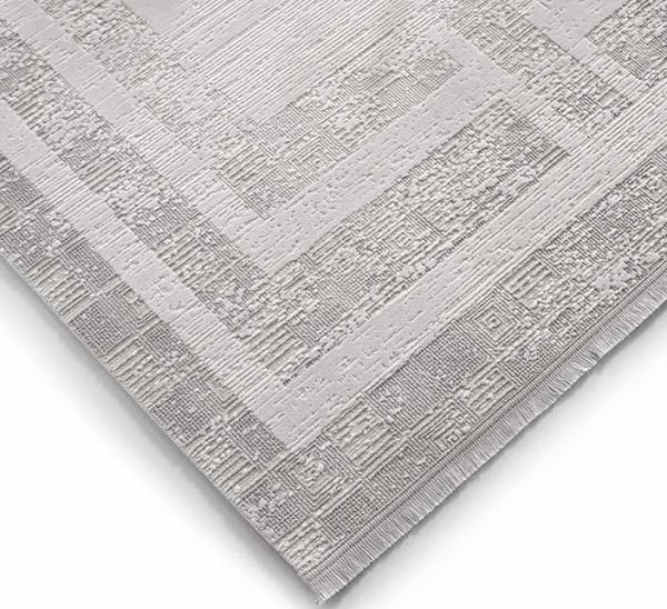 Galina 16650 Dikdörtgen Akrilik Makine Halısı 80X300 - Gri