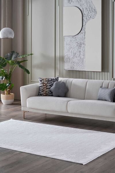 Lustiva 17821 Dikdörtgen Tozumaz Halı Krem - 160x230