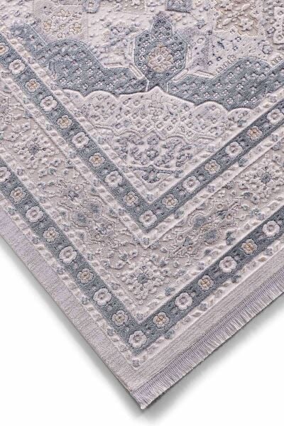 Galina 16636 Dikdörtgen Akrilik Makine Halısı 80X300 - Mavi