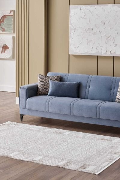 Lustiva 17804 Dikdörtgen Tozumaz Halı Vizon - 80X300