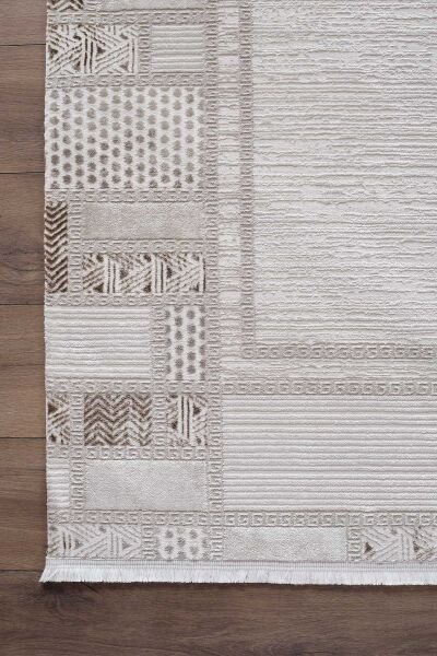 Lustiva 17804 Dikdörtgen Tozumaz Halı Vizon - 100X200