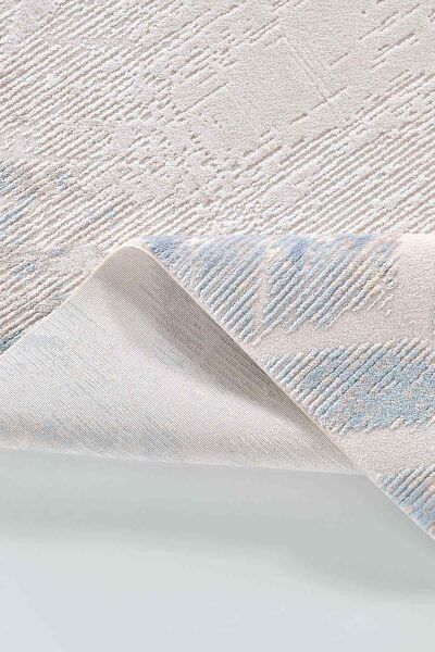 Novastyle 16294 Dikdörtgen Akrilik Makine Halısı 200x290 - Mavi