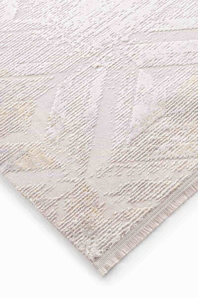 Novastyle 16294 Dikdörtgen Akrilik Makine Halısı 80x300 - Sarı