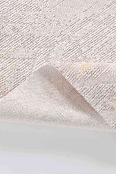 Novastyle 16294 Dikdörtgen Akrilik Makine Halısı 100x300 - Sarı