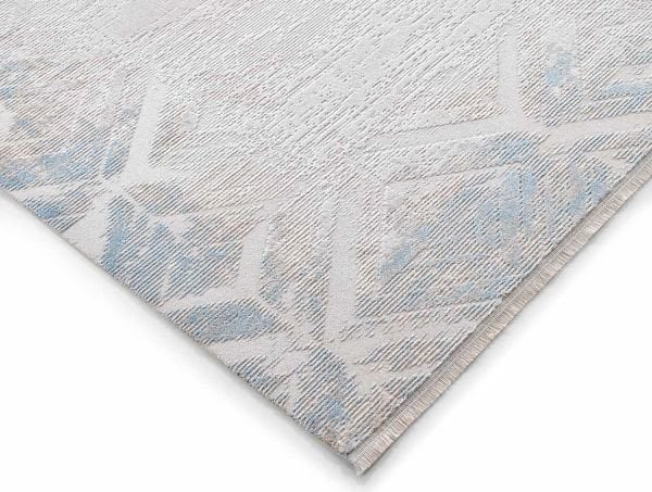 Novastyle 16294 Dikdörtgen Akrilik Makine Halısı 100x200 - Mavi