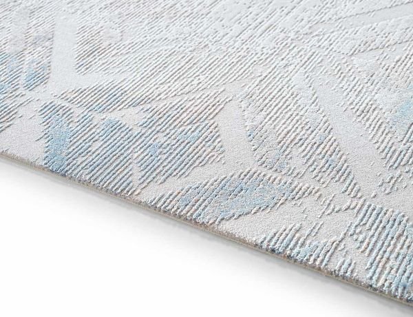 Novastyle 16294 Dikdörtgen Akrilik Makine Halısı 100x200 - Mavi