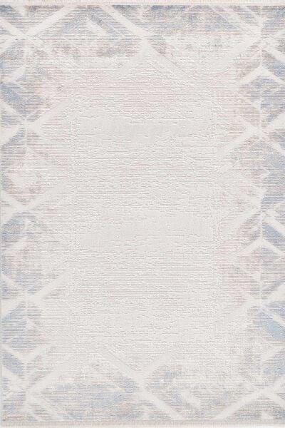 Novastyle 16294 Dikdörtgen Akrilik Makine Halısı 100x300 - Mavi