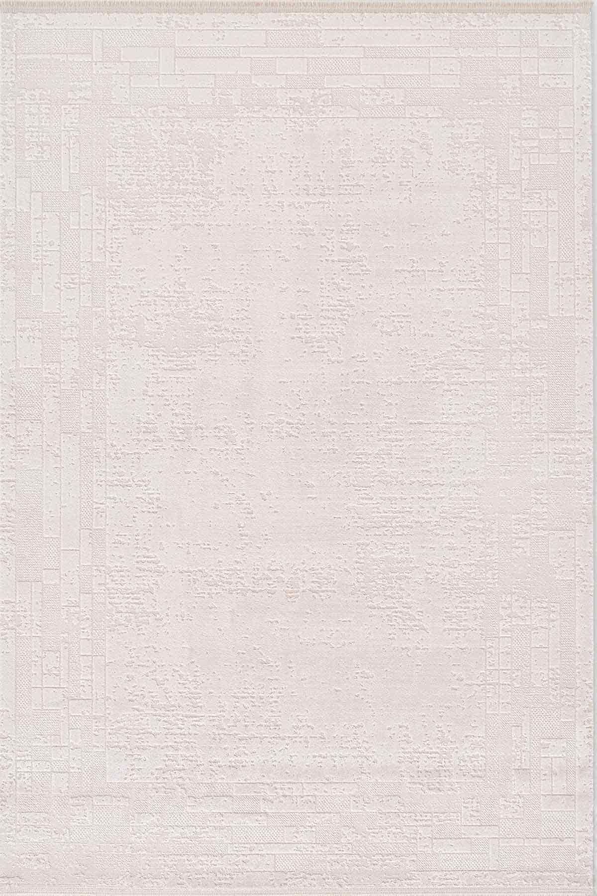 Novastyle 16295 Dikdörtgen Akrilik Makine Halısı 200x290 - Krem