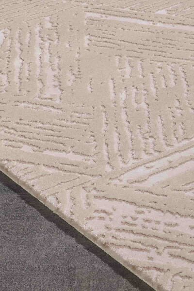 Carissa 11331 Dikdörtgen Akrilik Makine Halısı 120X180 - Krem