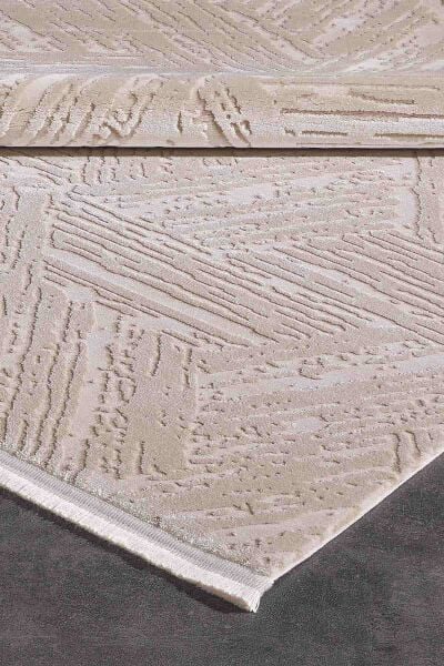 Carissa 11331 Dikdörtgen Akrilik Makine Halısı 120X180 - Krem