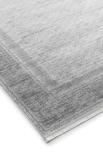 Lidya 16114 Dikdörtgen Tozumaz Makine Halısı 200X290 - Gri