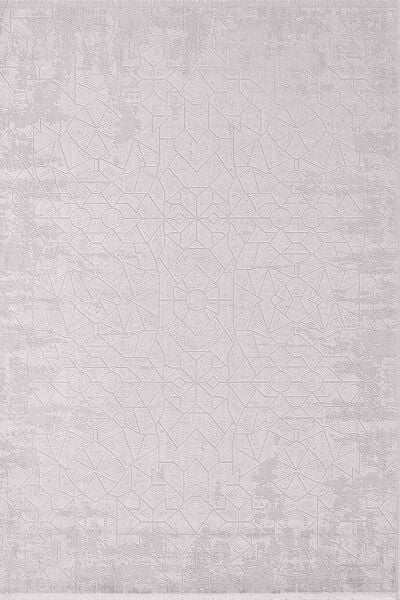 Esiliva 16716 Dikdörtgen Doğal İplik Makine Halısı Gri - 80X300