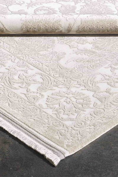 Esiliva 11309 Dikdörtgen Doğal İplik Makine Halısı 100X300 - Vizon