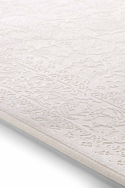 Esiliva 11309 Dikdörtgen Doğal İplik Makine Halısı 80X150 - Krem