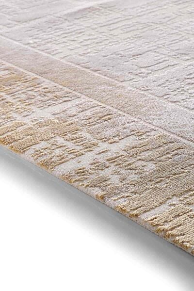 Viera 11607 Dikdörtgen Akrilik Halı Sarı - 100X200