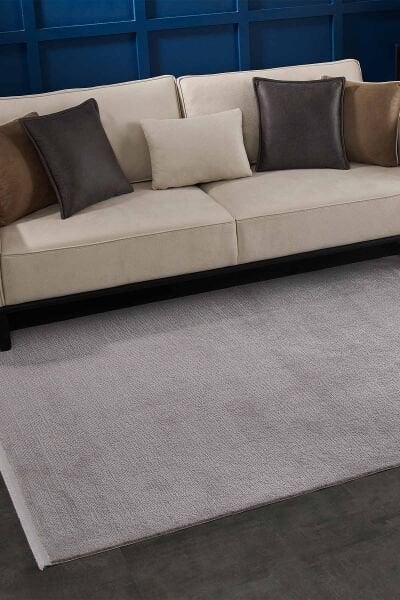 Carissa 11330 Dikdörtgen Akrilik Makine Halısı 100X300 - Gri