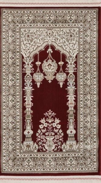 Nakkaş 16845 Seccade 80X130 - Bordo