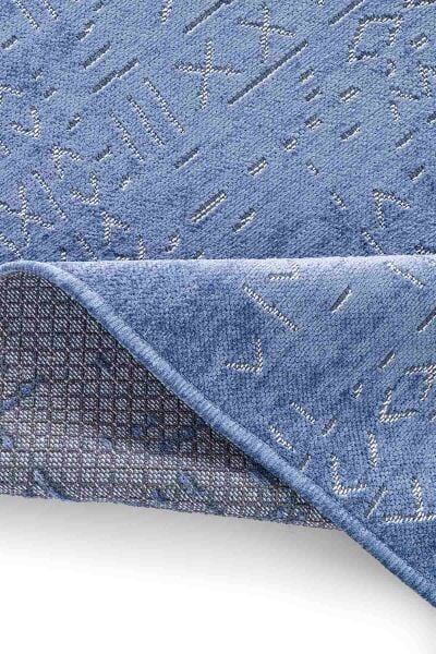 Deco Fashion Trend 15919 Dikdörtgen Yıkanabilir Antitoz Halı 100X0000 - Mavi