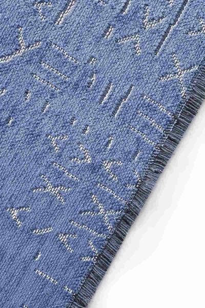 Deco Fashion Trend 15919 Dikdörtgen Yıkanabilir Antitoz Halı 100X0000 - Mavi