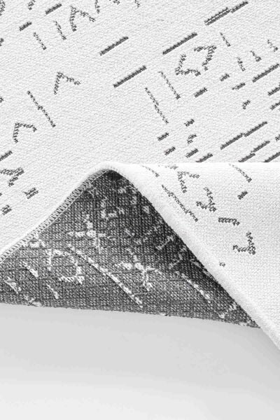 Deco Fashion Trend 15919 Dikdörtgen Yıkanabilir Antitoz Halı 150X0000 - Beyaz