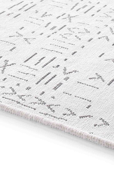 Deco Fashion Trend 15919 Dikdörtgen Yıkanabilir Antitoz Halı 150X0000 - Beyaz