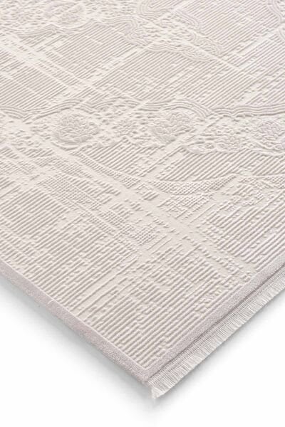 Carissa 16320 Dikdörtgen Akrilik Makine Halısı 80X150 - Krem