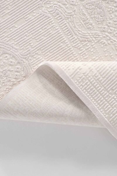 Carissa 16320 Dikdörtgen Akrilik Makine Halısı 100X200 - Krem