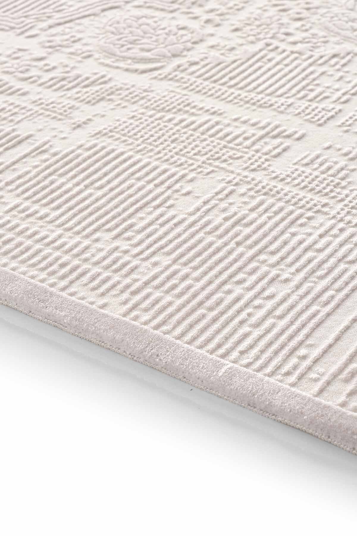 Carissa 16320 Dikdörtgen Akrilik Makine Halısı 120X180 - Krem