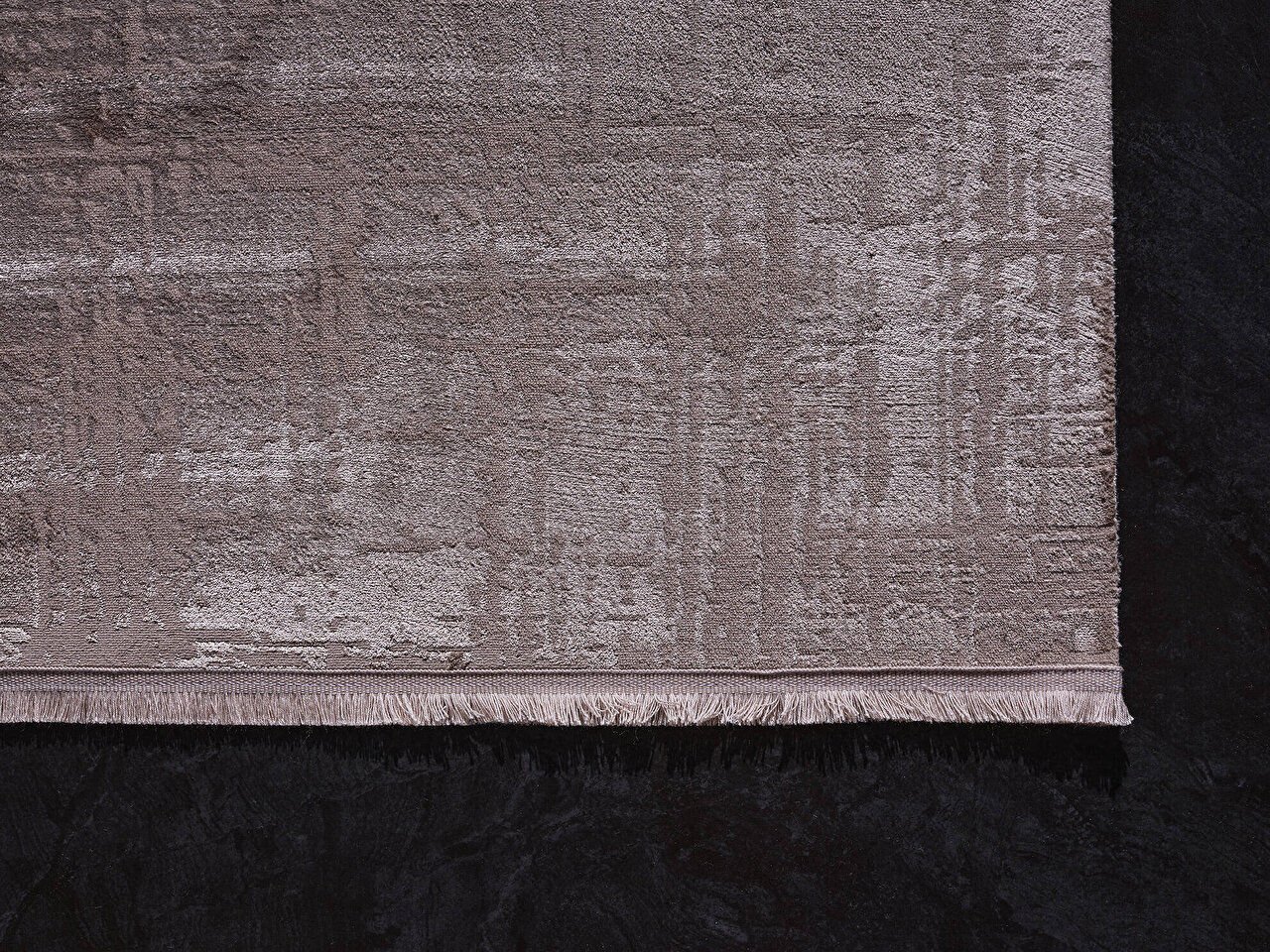 Venita 11961 Dikdörtgen Polyester Makine Halısı 80X0000 - Vizon