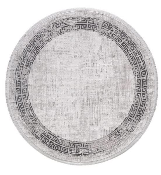 Black&Brown 11298 Doğal İplik Daire Makine Halısı