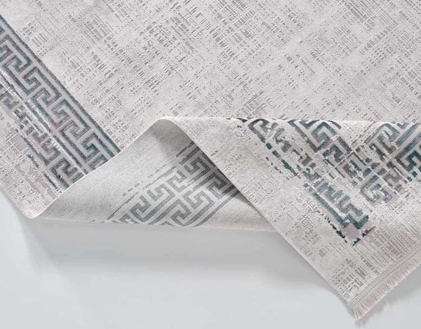 Black&Brown 11298 Doğal İplik Daire Makine Halısı 160x160 - Yeşil