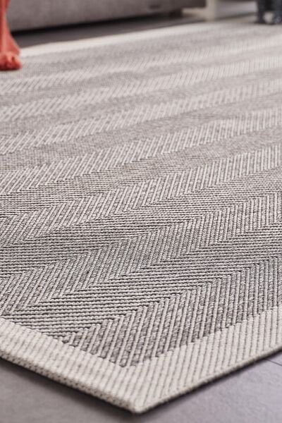 Deco Sisal 80140 Dikdörtgen Yıkanabilir Antitoz Halı 80X150 - Gri