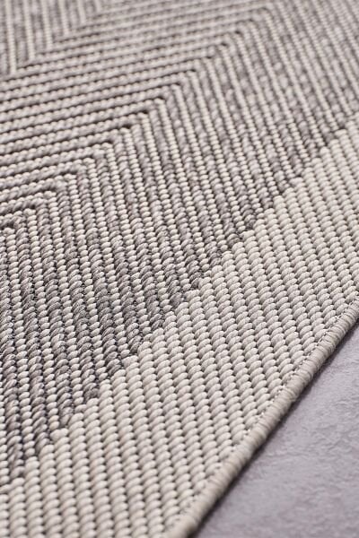 Deco Sisal 80140 Dikdörtgen Yıkanabilir Antitoz Halı 100x500 - Gri