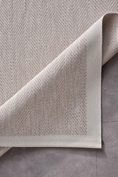 Deco Sisal 80140 Dikdörtgen Yıkanabilir Antitoz Halı 100x500 - Bej