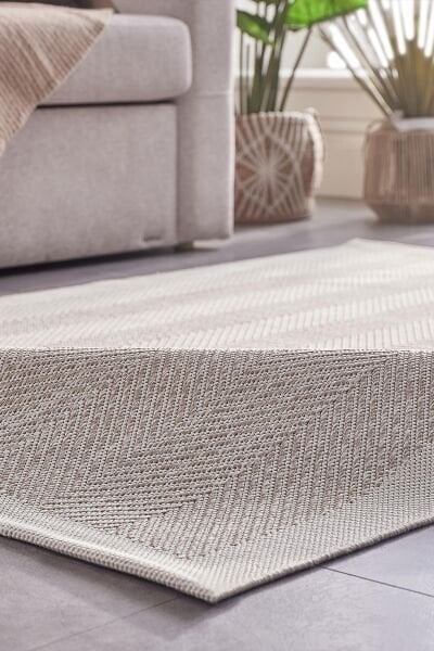 Deco Sisal 80140 Dikdörtgen Yıkanabilir Antitoz Halı 160X230 - Bej