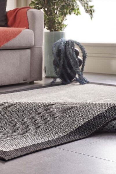 Deco Sisal 80142 Dikdörtgen Yıkanabilir Antitoz Halı 80X150 - Gri