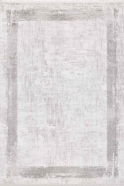 Black&Brown 11298 Doğal İplik Dikdörtgen Makine Halısı 80x150 - Gri