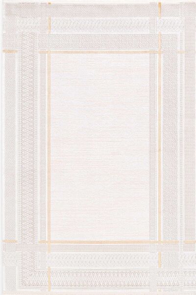 Black&Brown 15470 Dikdörtgen Doğal İplik Makine Halısı 100X200 - Sarı