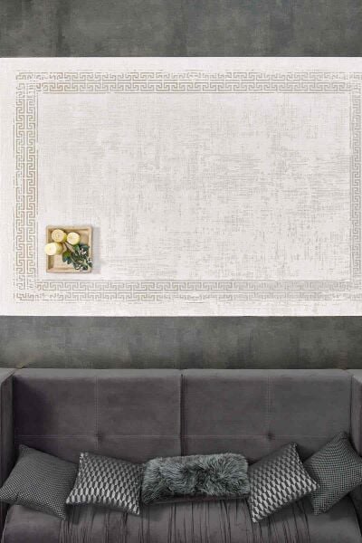 Black&Brown 11298 Doğal İplik Dikdörtgen Makine Halısı 80x300 - Kahverengi