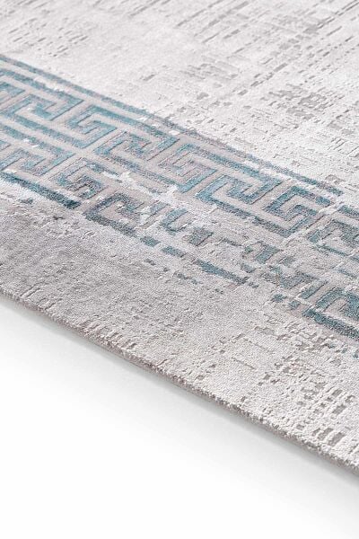 Black&Brown 11298 Doğal İplik Dikdörtgen Makine Halısı 80x300 - Yeşil