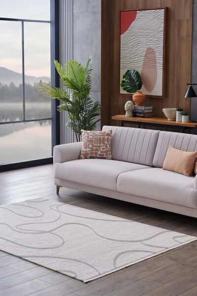 Novastyle 18862 Dikdörtgen Akrilik Makine Halısı 100x000 - Mavi