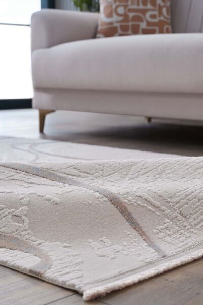 Novastyle 18862 Dikdörtgen Akrilik Makine Halısı 200X290 - Mavi