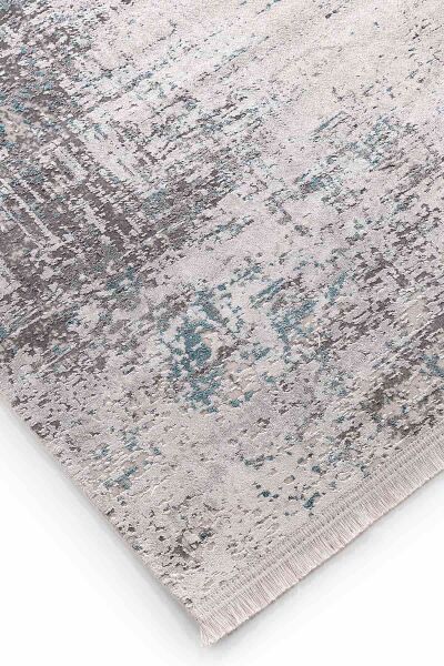 Black&Brown 15457 Dikdörtgen Doğal İplik Makine Halısı 100X300 - Yeşil